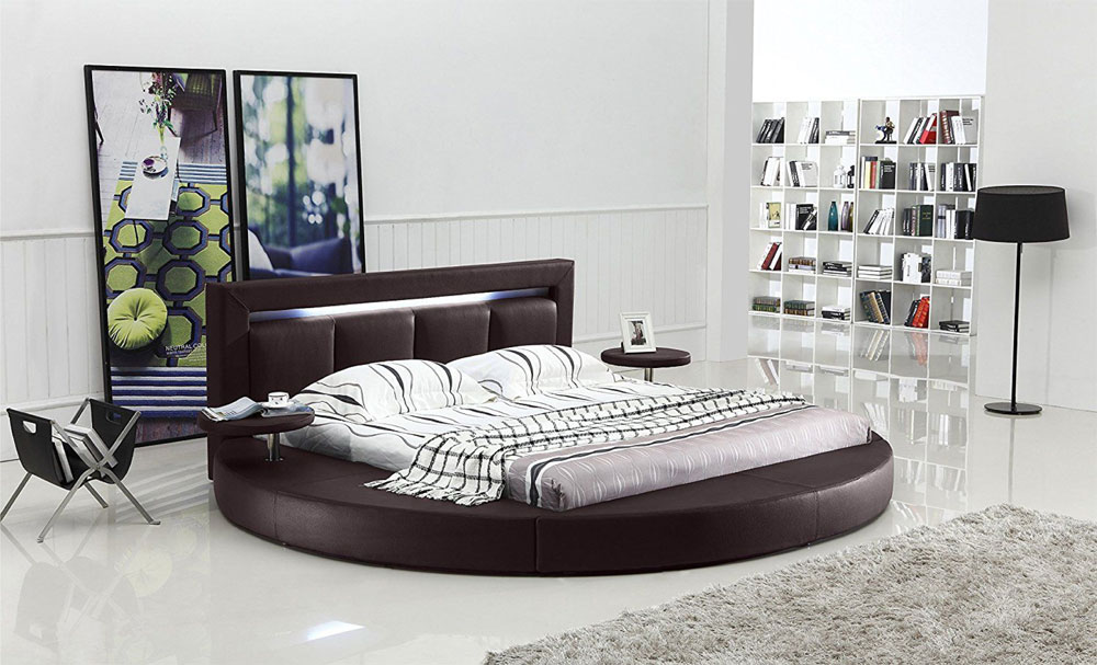 Round king store size bed